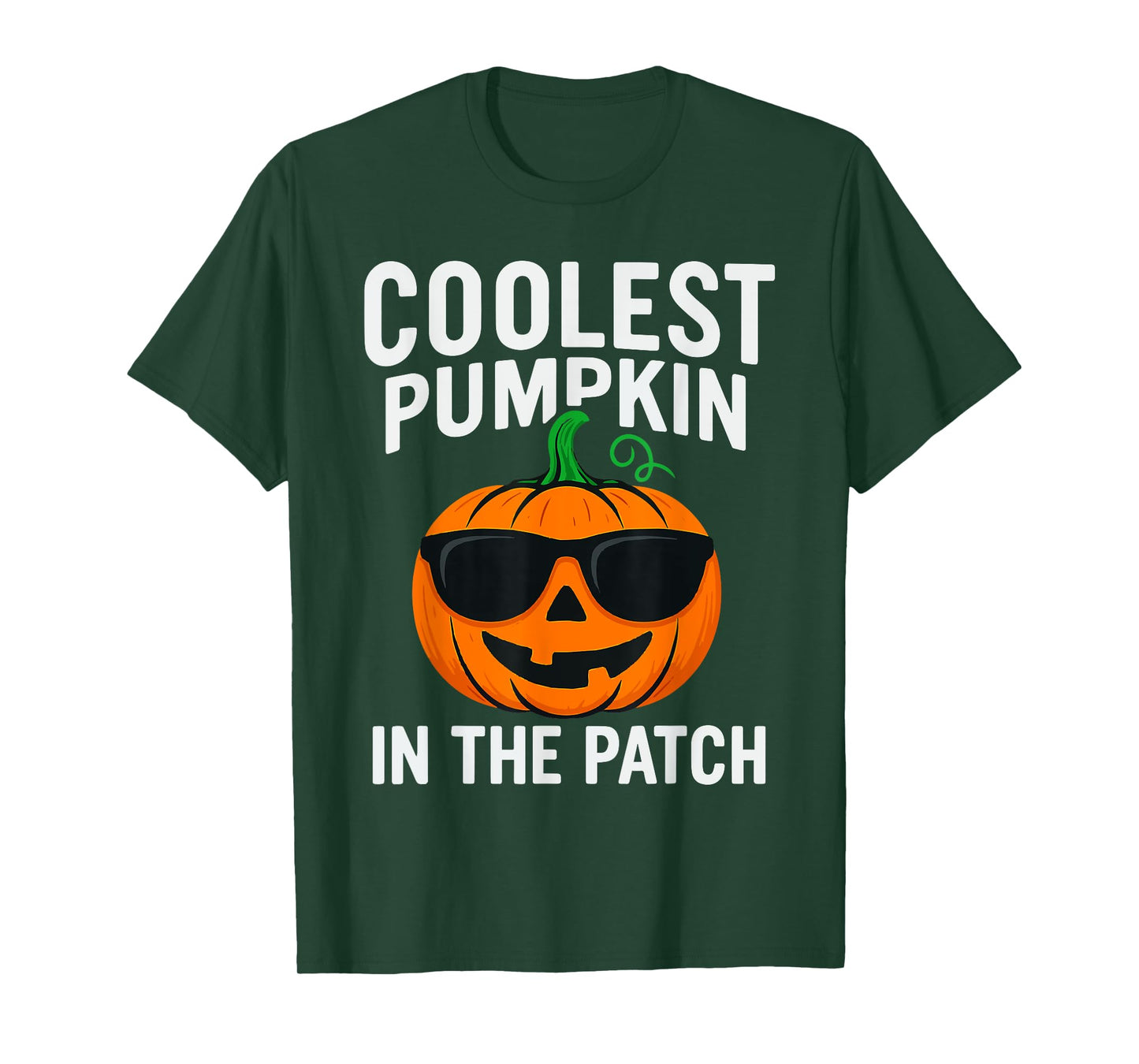 Kids Coolest Pumpkin In The Patch Halloween Boys Girls Teens T-Shirt
