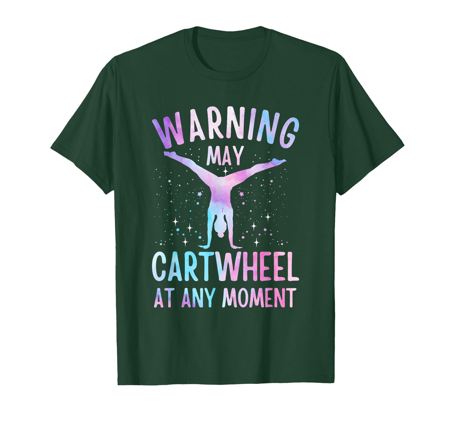 Gymnastics Art For Girls Women Tie Dye Cartwheel Gymnast T-Shirt
