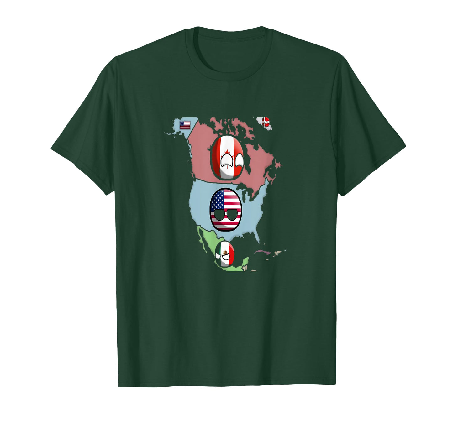 Countryballs north america countries T-Shirt