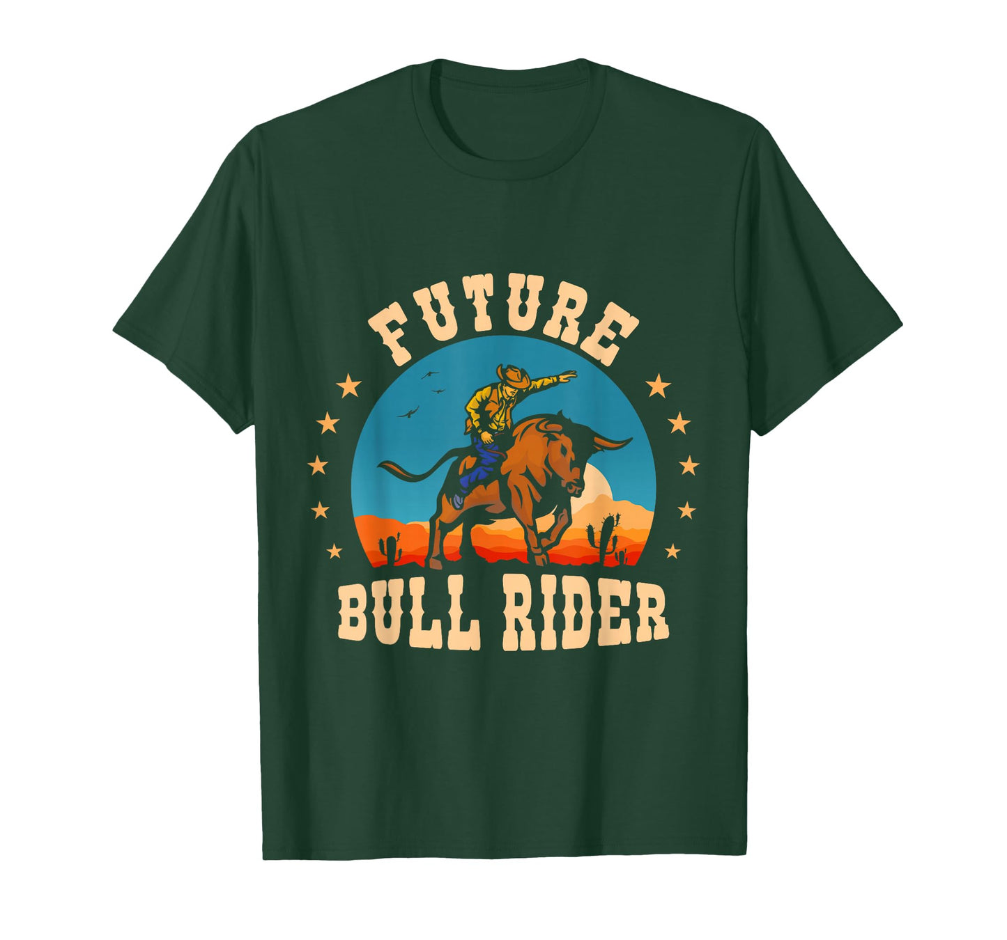 Future Bull Rider Mechanical Bull Riding Kids Youth Rodeo T-Shirt