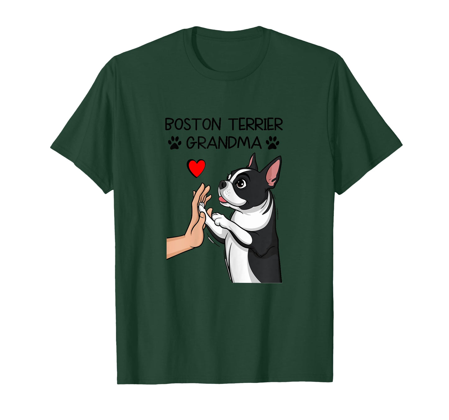 Boston Terrier Grandma Mother's Day Dog Mom T-Shirt