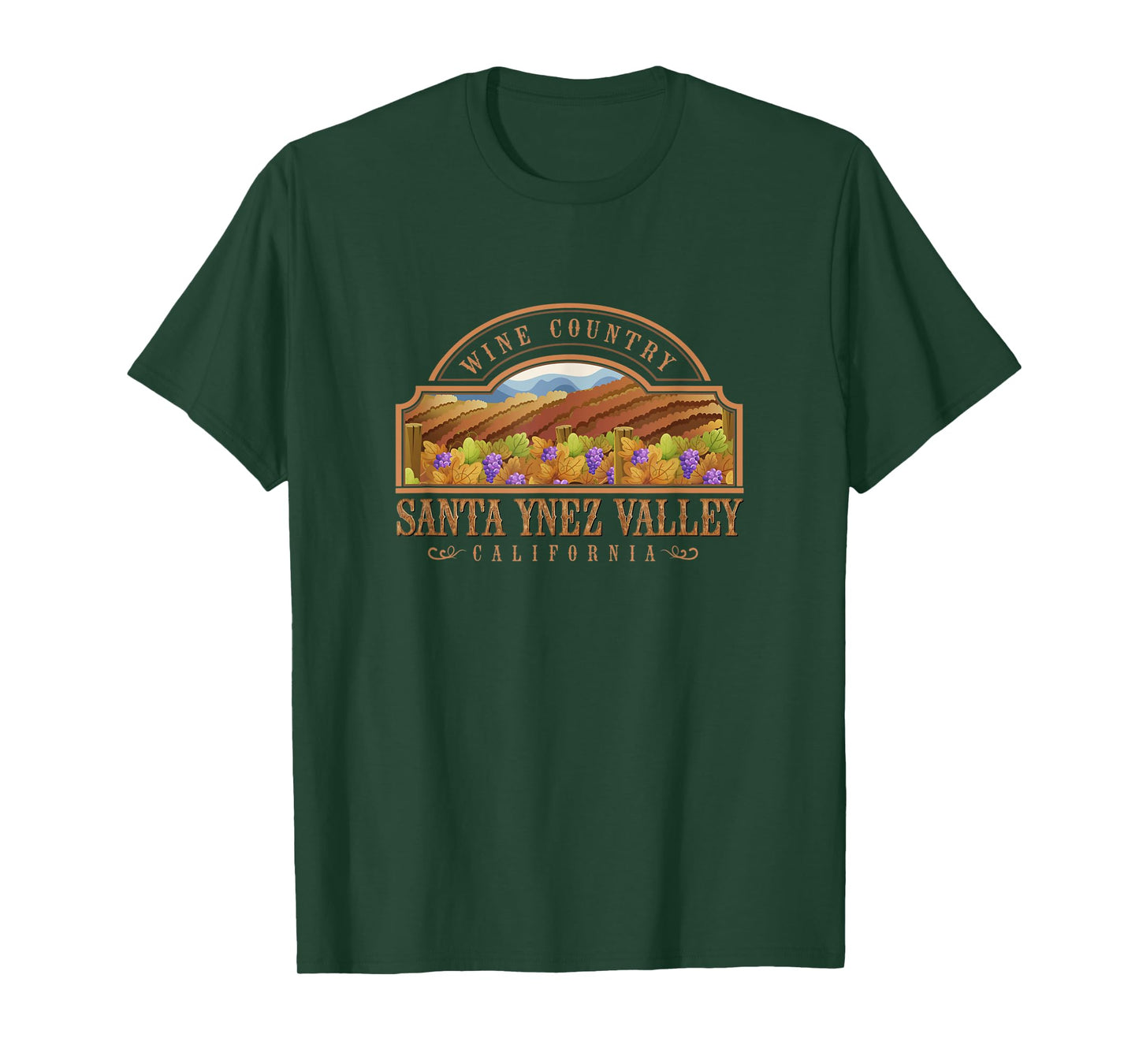 Santa Ynez Valley California Wine Country Wine Tasting T-Shirt