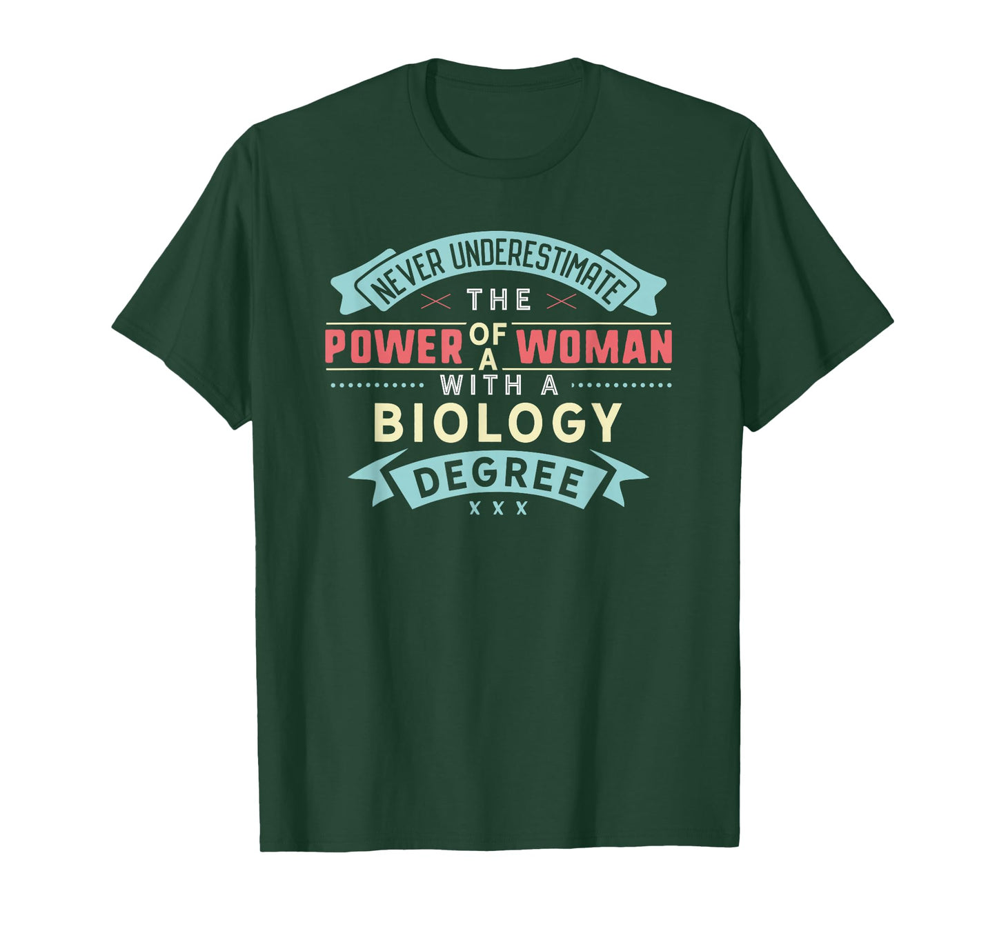 Funny Biology Degree Major Shirt Strong Woman Graduation T-Shirt