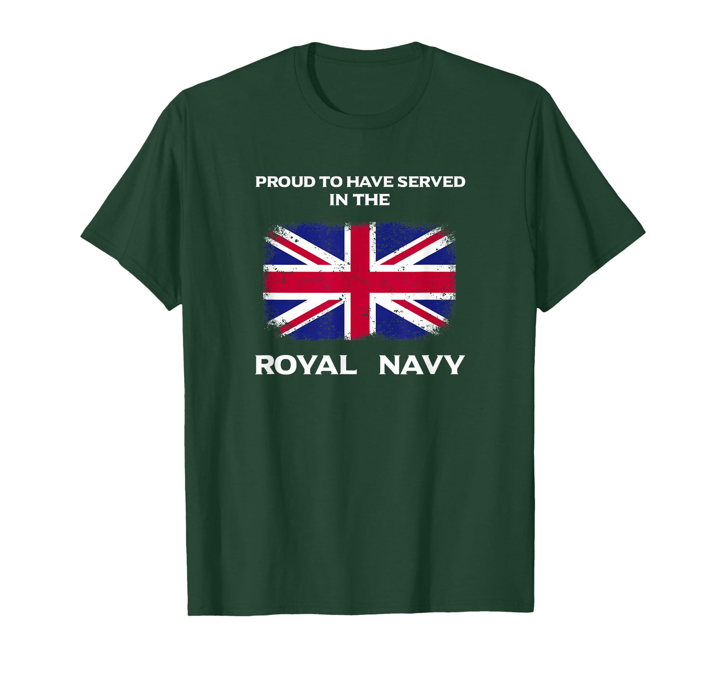 British Royal Navy T-shirt UK Flag Mens Proud Served Britain T-Shirt