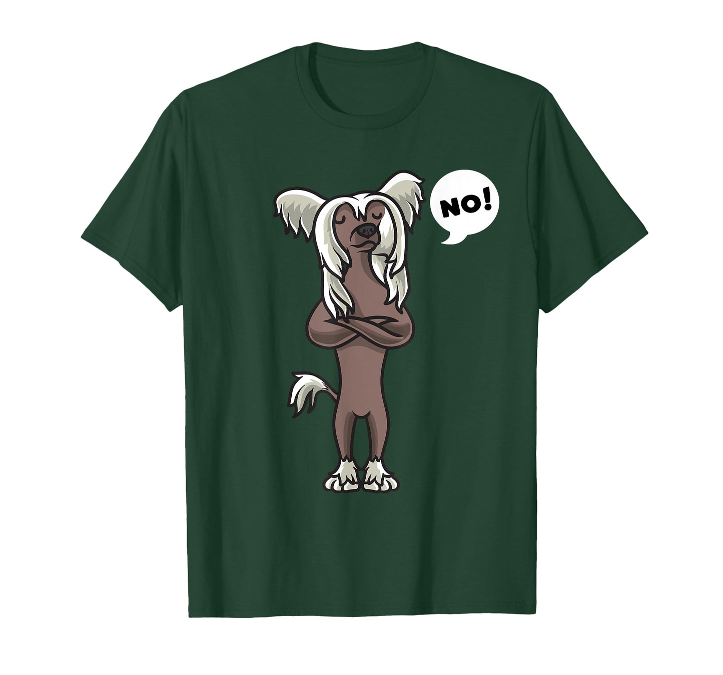 Stubborn Chinese Crested Dog T-Shirt for Men Women Girls Kids