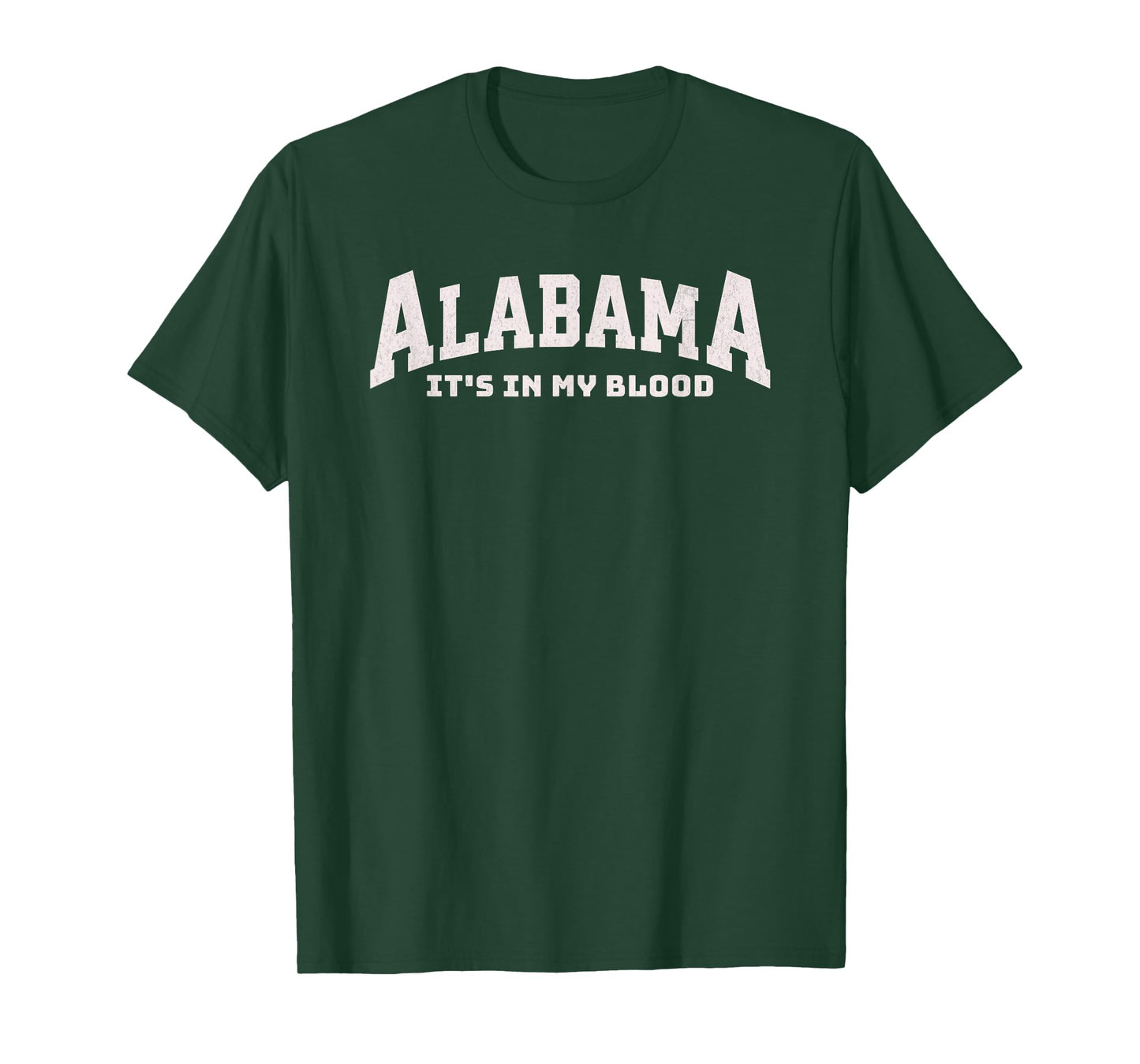 Vintage Alabama, It's In My Blood, AlaBAMA Fan Varsity Print T-Shirt