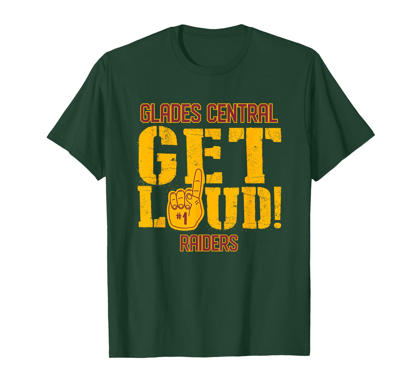 Glades Central High School GET LOUD Raiders T-Shirt