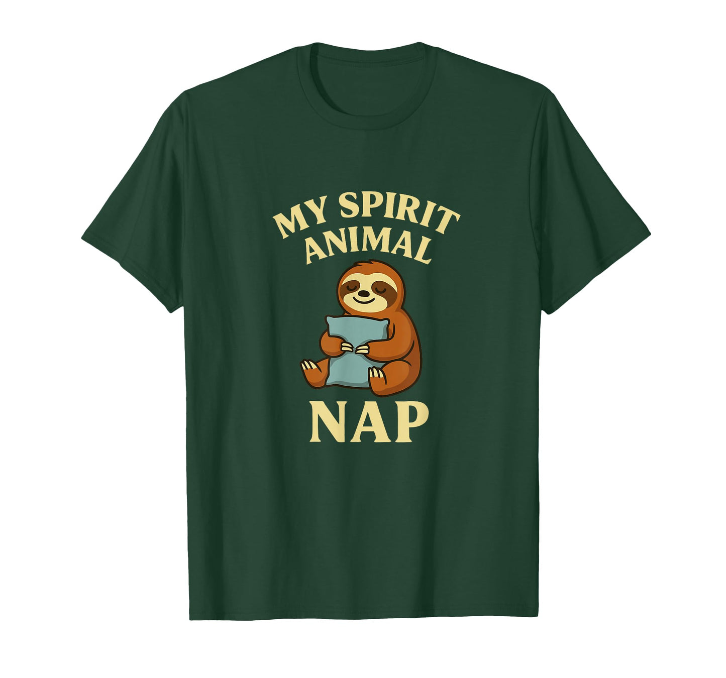 Funny Sloth Nap Spirit Animal Lazy Humor T-Shirt