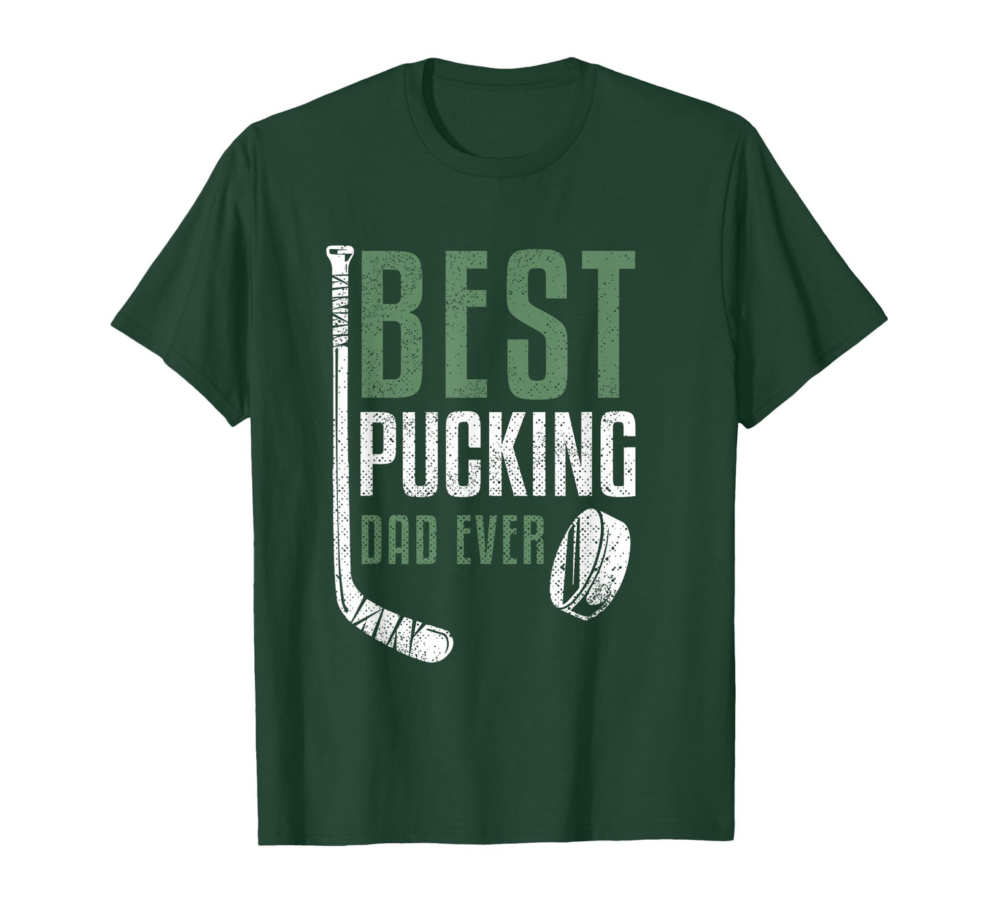 Best Pucking Dad Ever Hockey Daddy Grandpa Father's Day T-Shirt