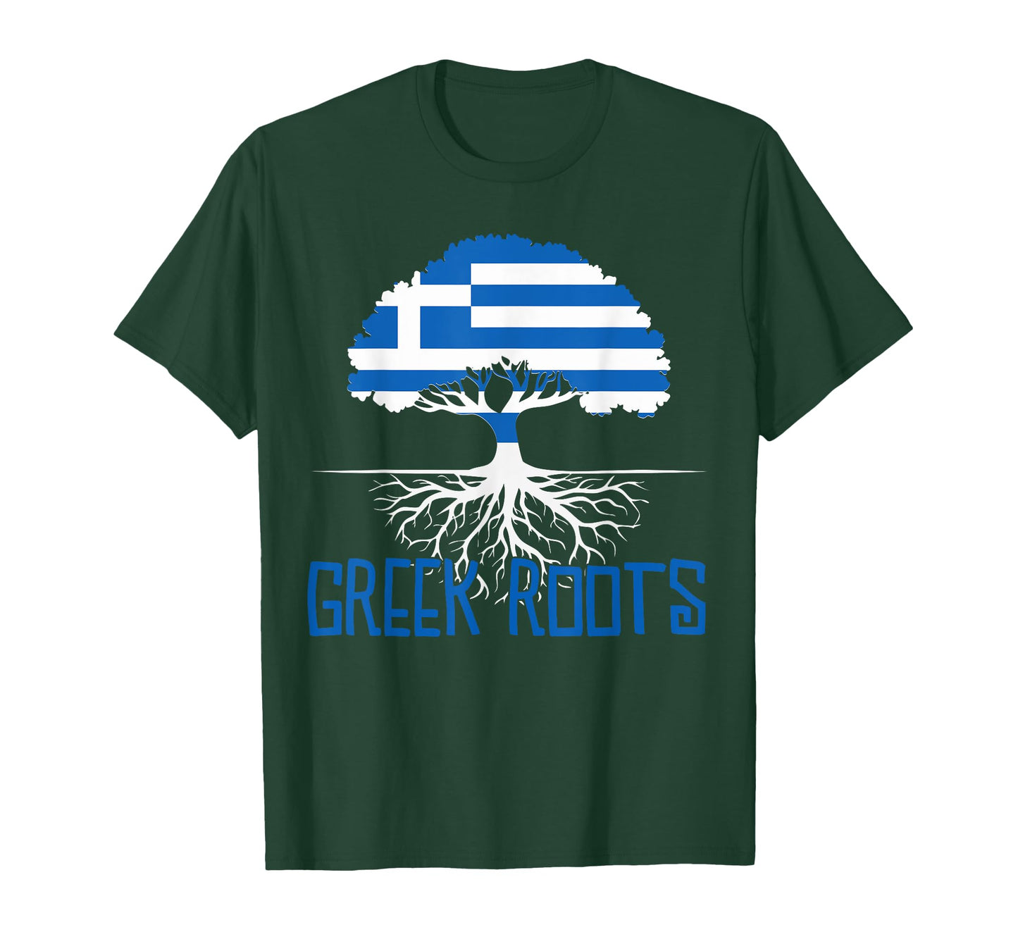 Greece Family Heritage Greek Roots Tree Greece Flag T-Shirt