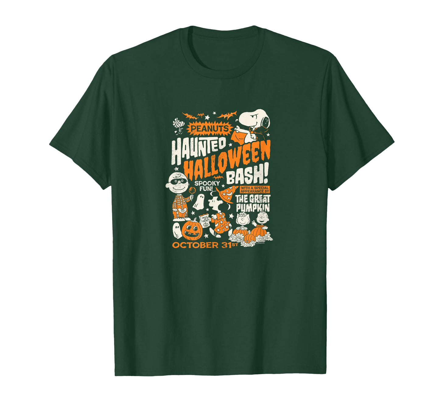 Peanuts - Halloween Bash Poster T-Shirt