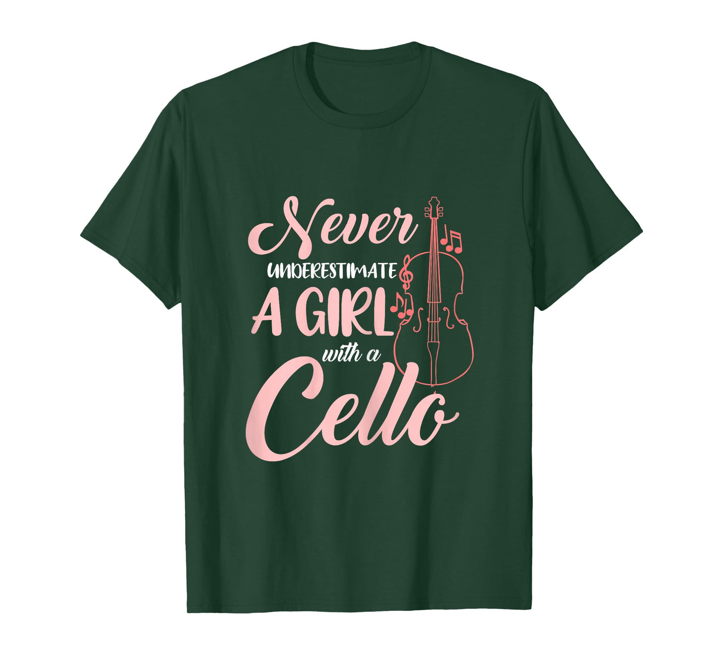 Never Underestimate A Girl With A Cello T-Shirt
