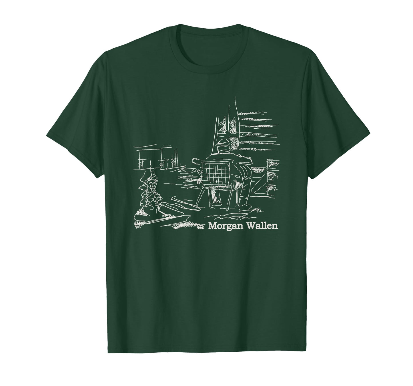 Official Morgan Wallen Illustrated T-Shirt