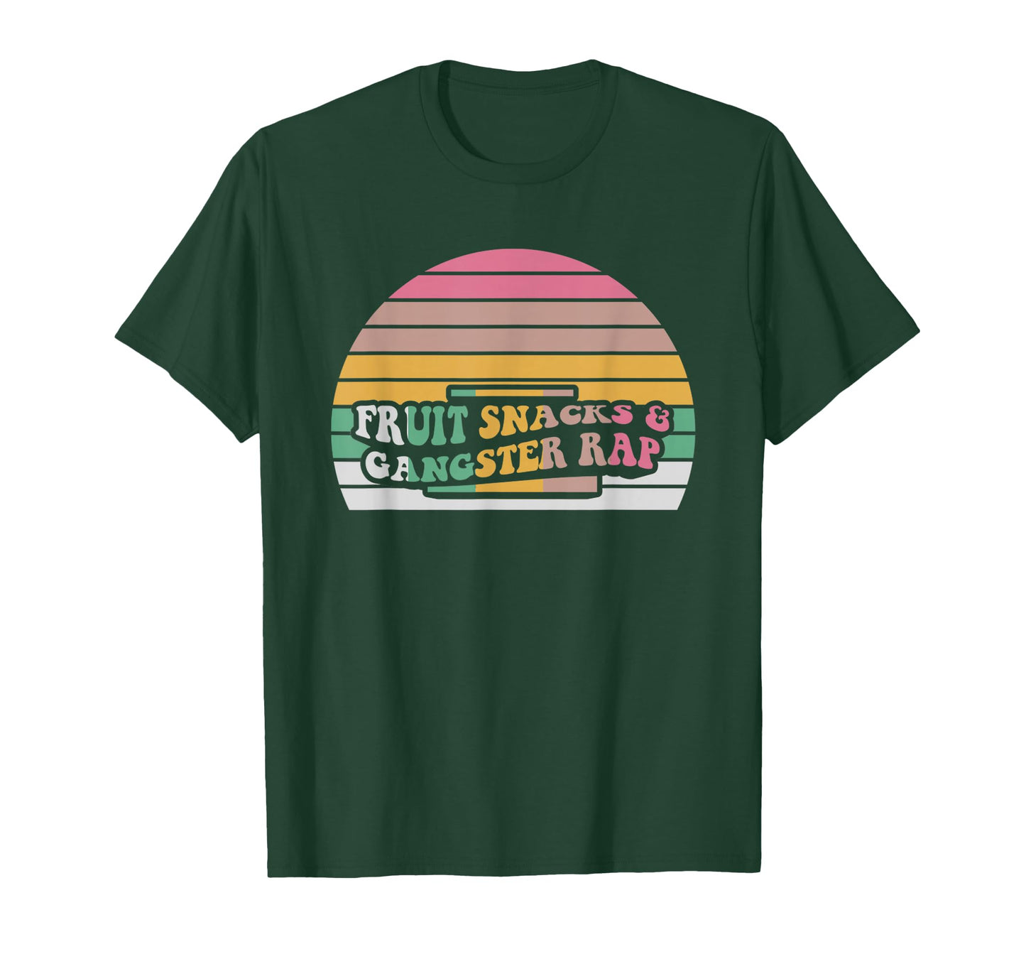 Fruit Snacks & Gangster Rap Rainbow Fun T-Shirt