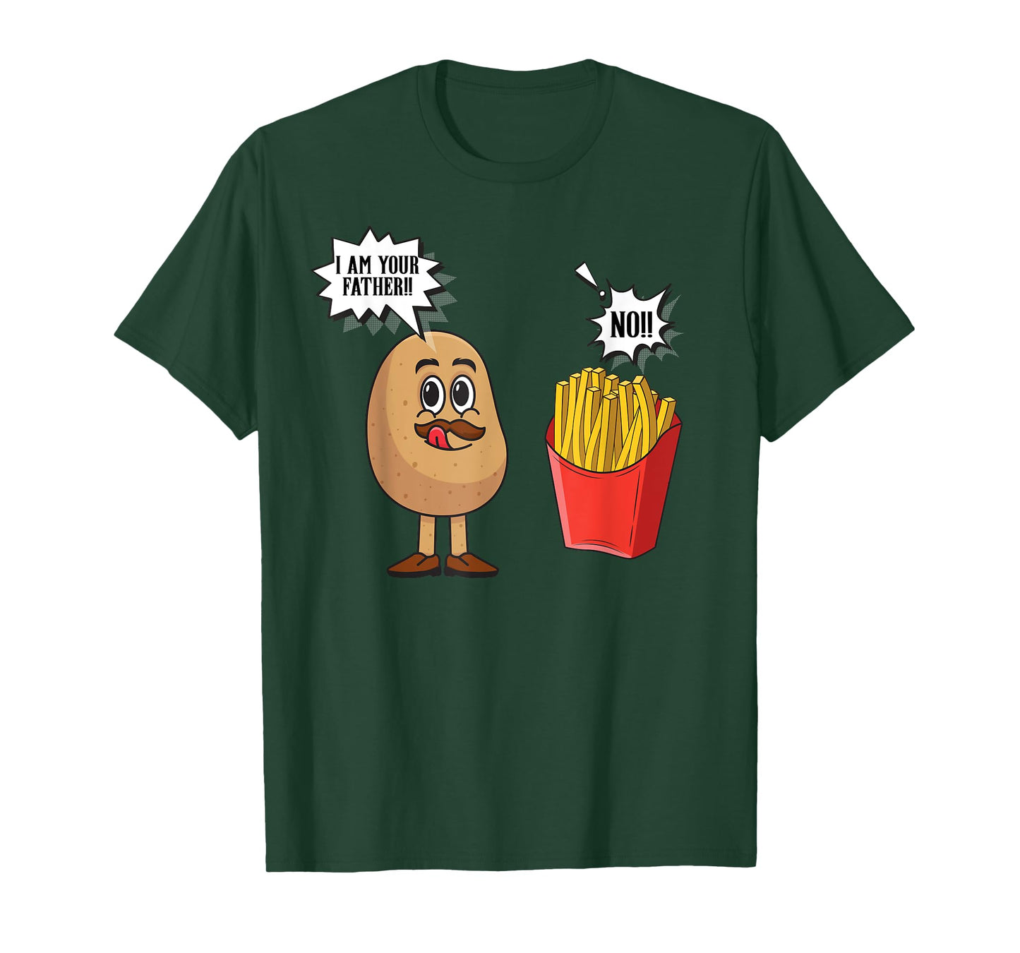 Potato Pun I Am Your Father | Funny French Fries Potato T-Shirt