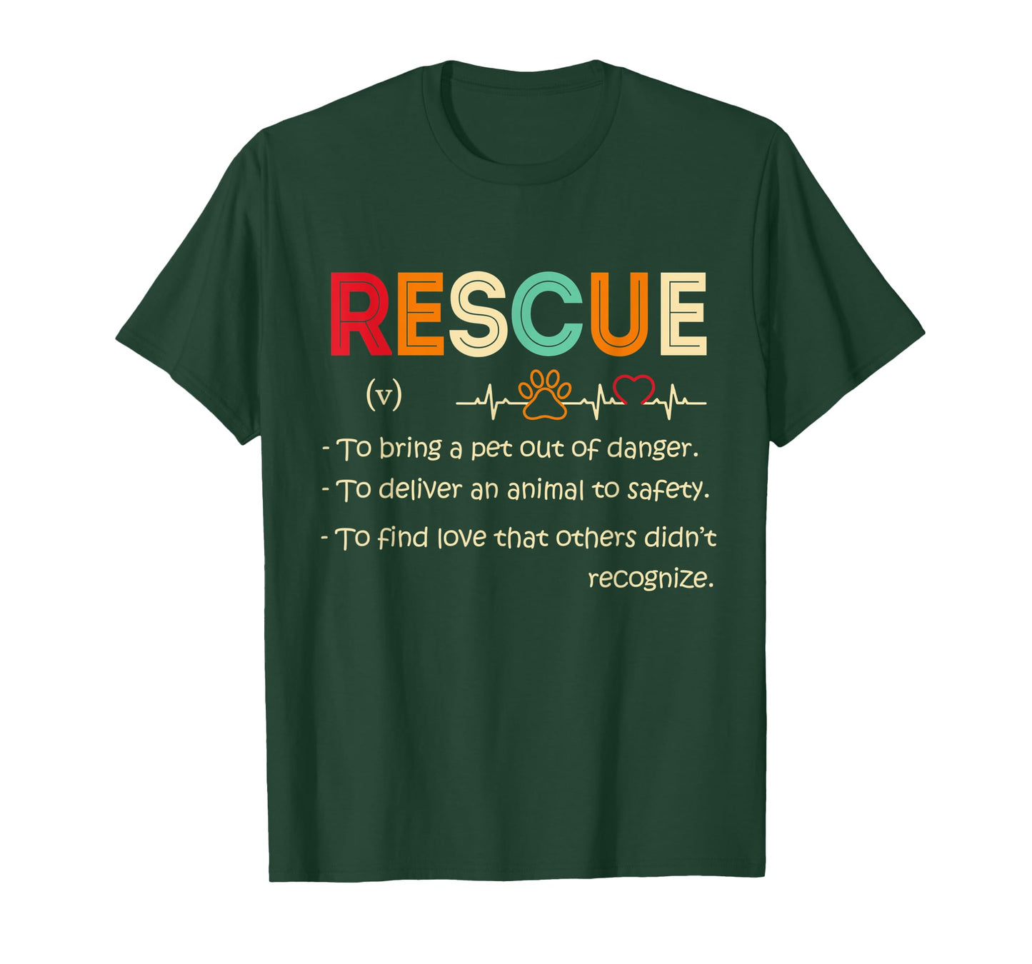 Definition Rescue Animal Women Men T-Shirt