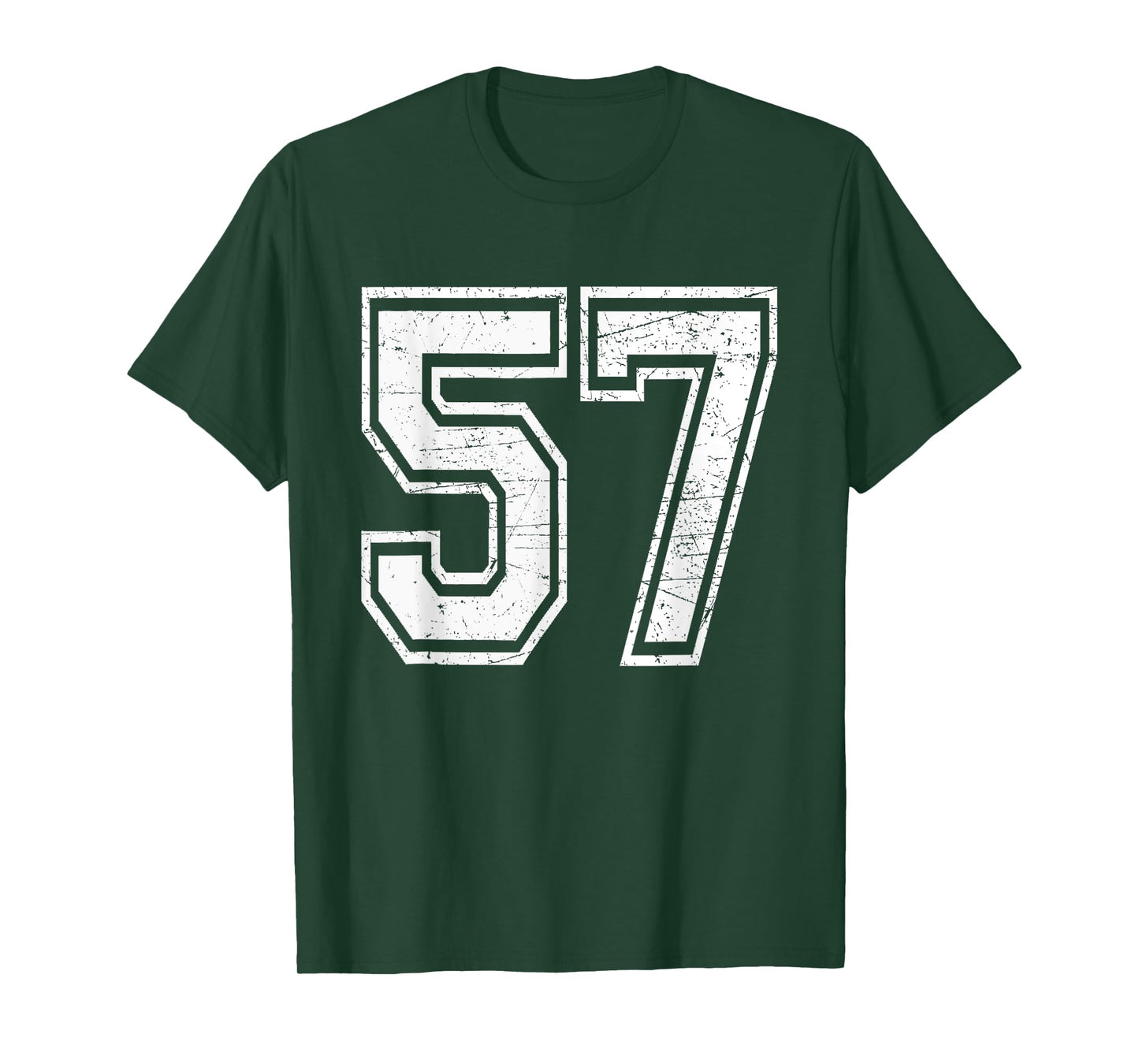 Number 57 Varsity Sports Team Jersey 57th Birthday T-Shirt