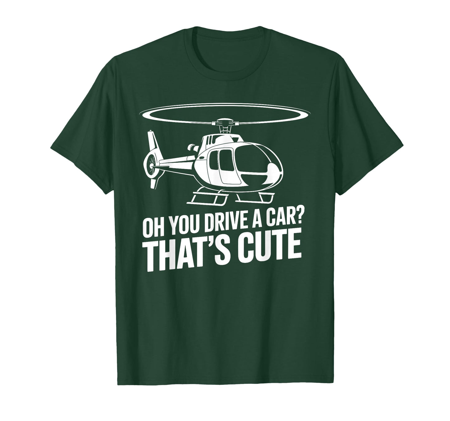 Helicopter Art for Men Women Flight School Helicopter Pilot T-Shirt