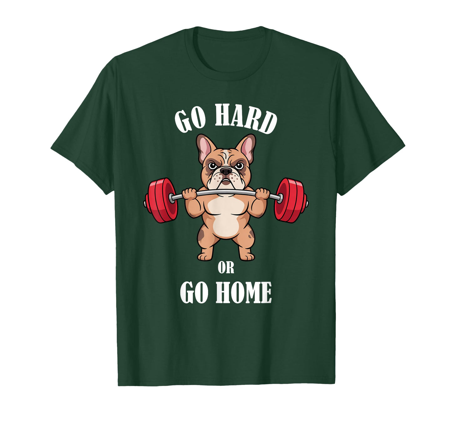 French Bulldog Workout Lifting Weightlifting Gym T-Shirt
