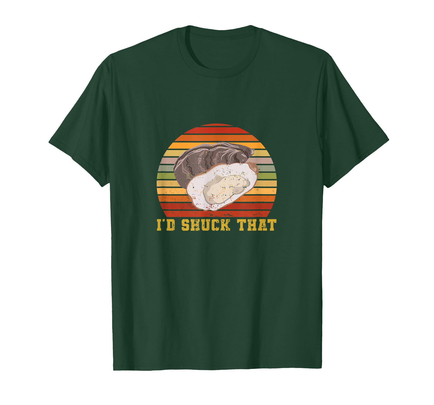 Oyster Retro Vintage I'd Shuck That Funny Oyster Seafood T-Shirt