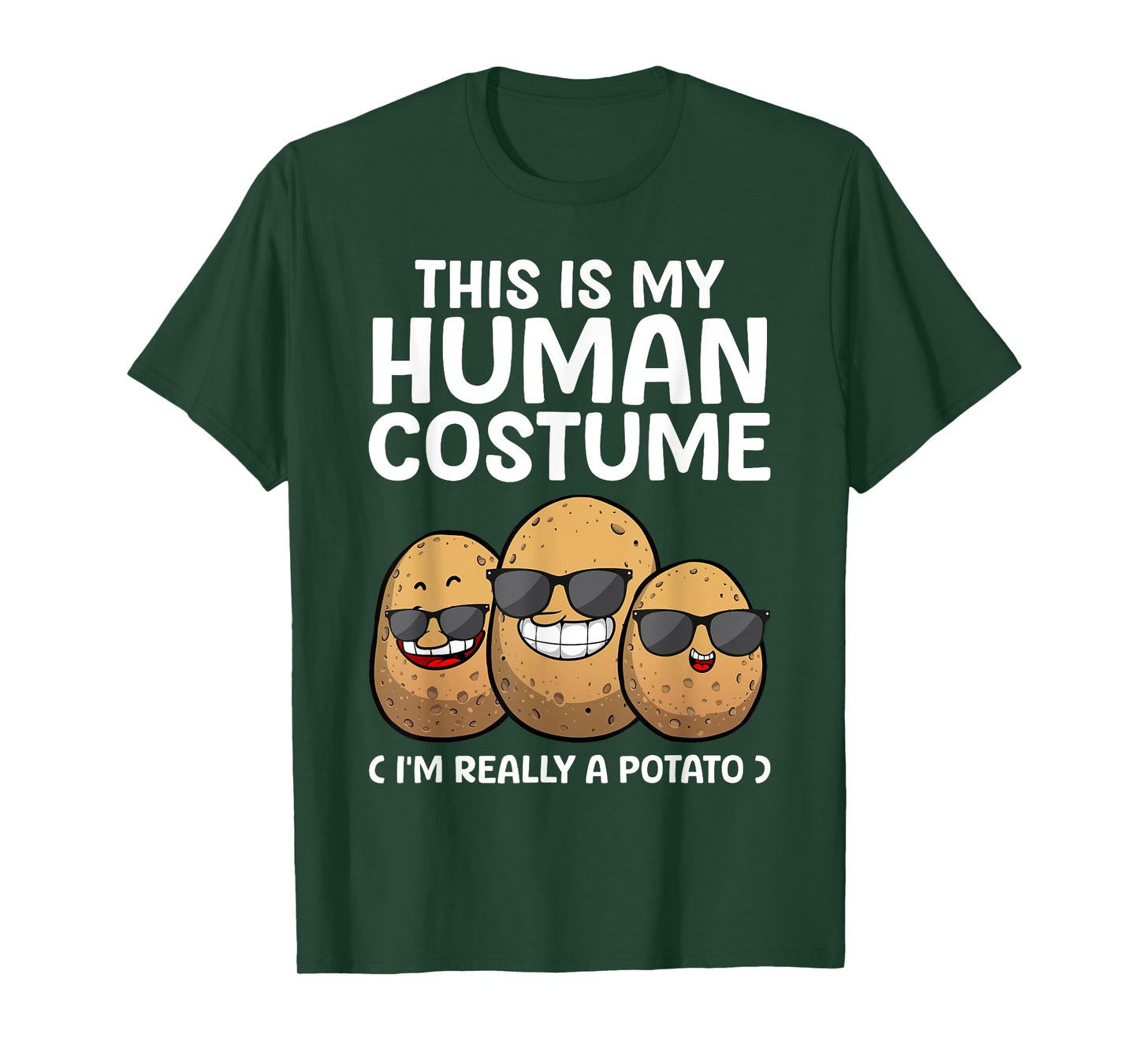 Funny Potato Costume For Men Women Kids Adult Potato Novelty T-Shirt