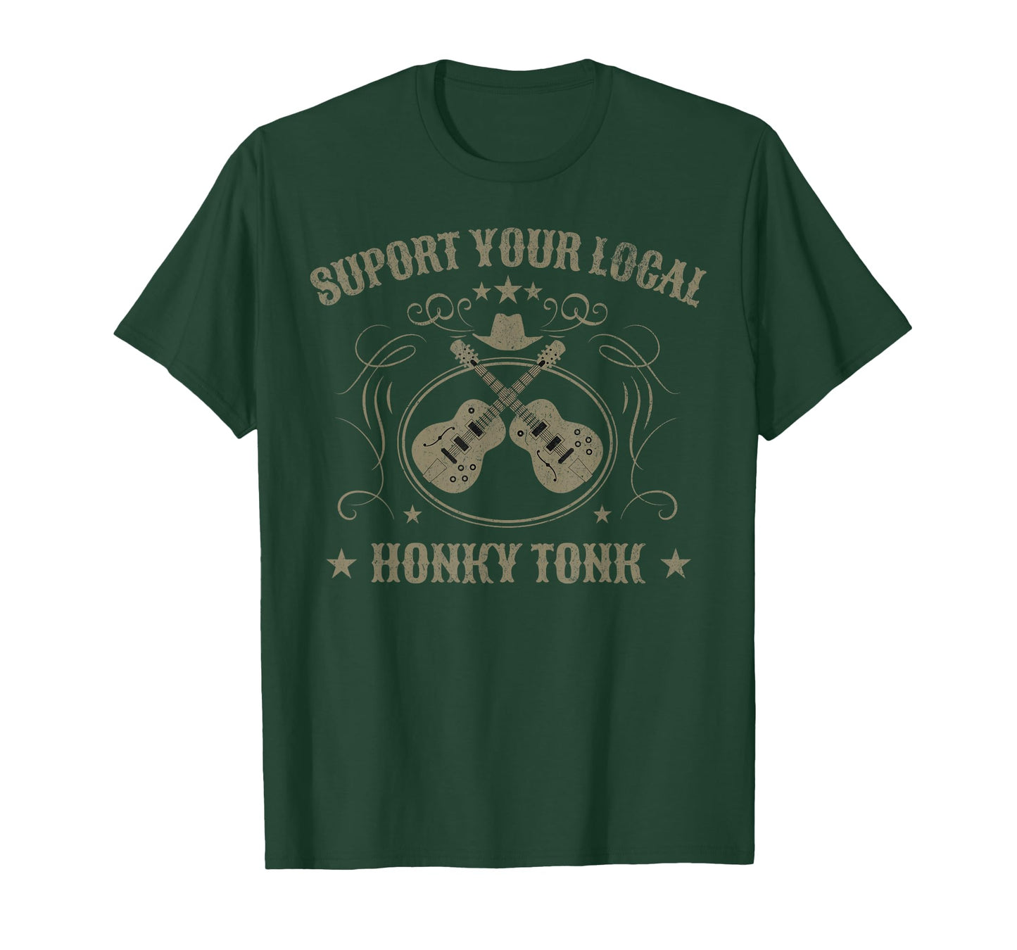 Support Your Local Honky Tonk Country Music Bar T-Shirt