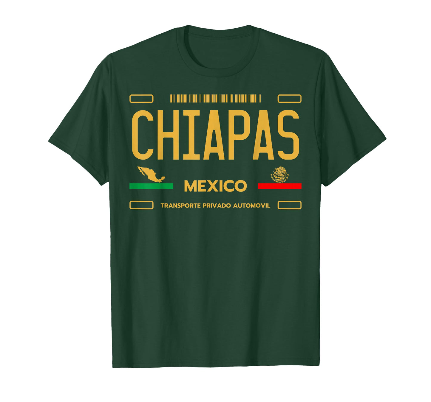 Chiapas License Plate Aesthetic, Mexico Chiapas T-Shirt