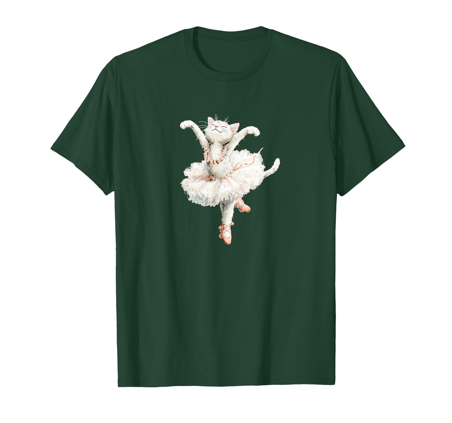 Funny Cat in Tutu Costume for Ballerina and Cats Lovers T-Shirt