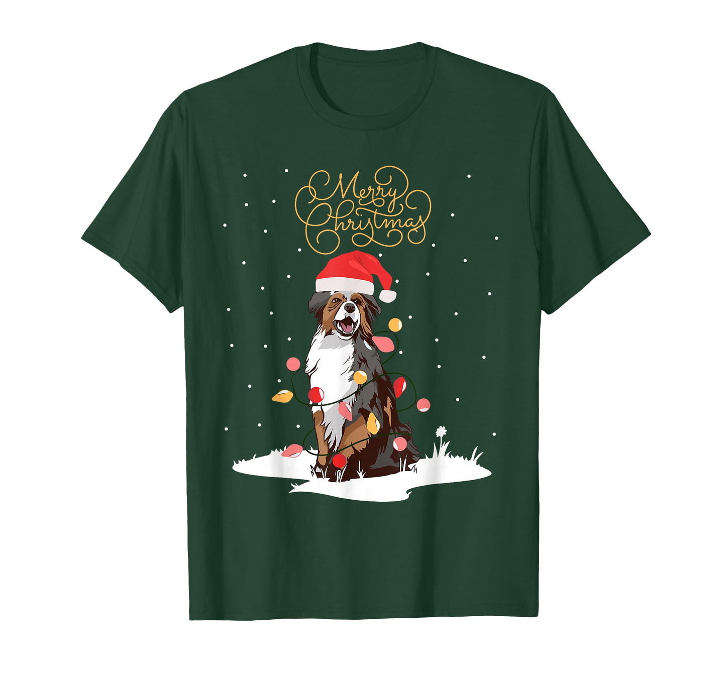 Australian Shepherds Merry Christmas Aussie Xmas Christmas T-Shirt
