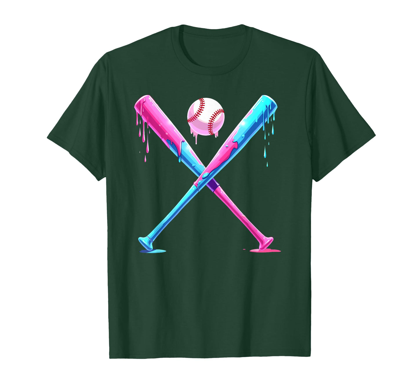 Baseball Home Plate Social Club for Boy Ice Cream Drip T-Shirt