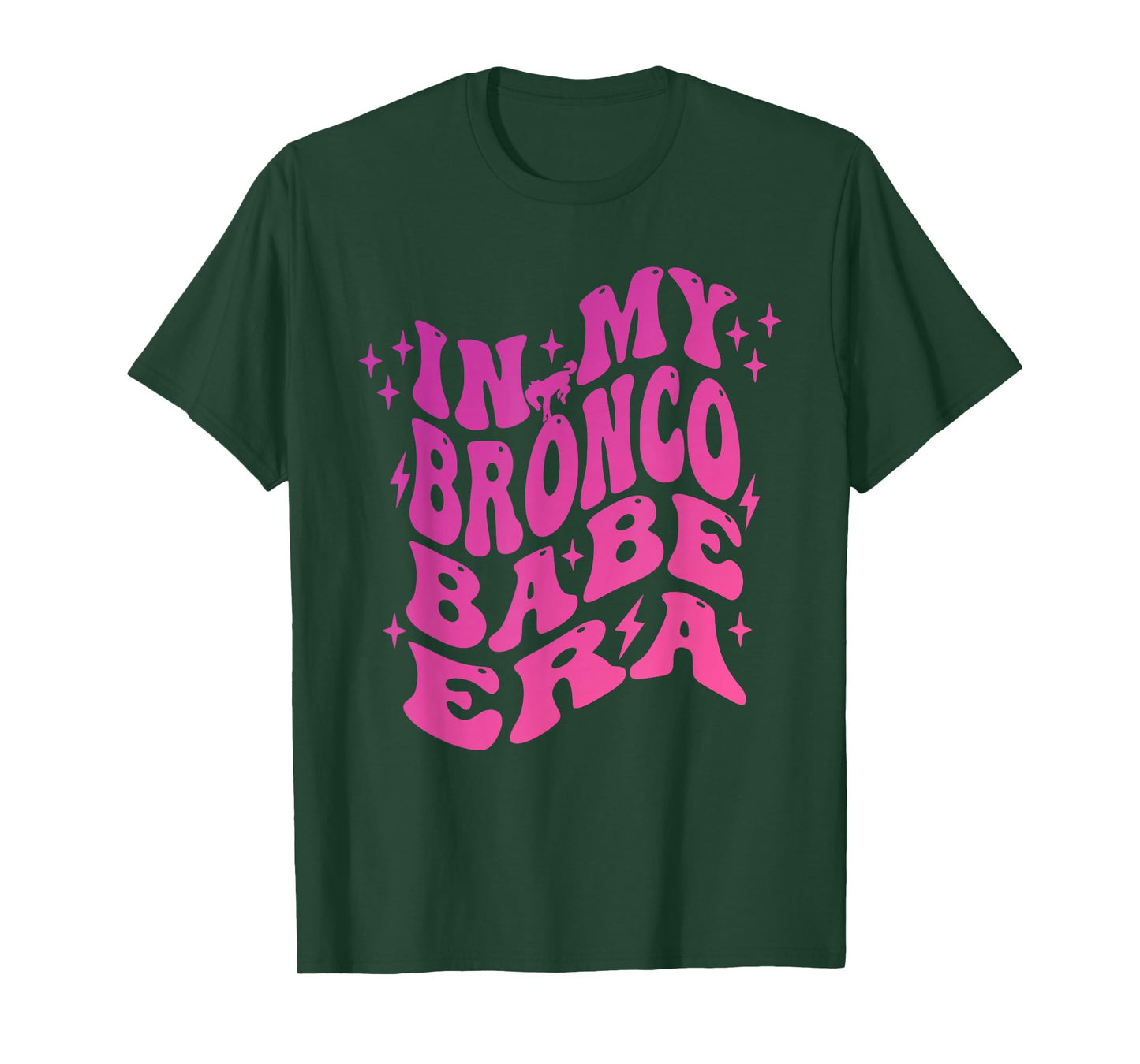 In My Bronco Babe Era Vintage Cowgirl T-Shirt