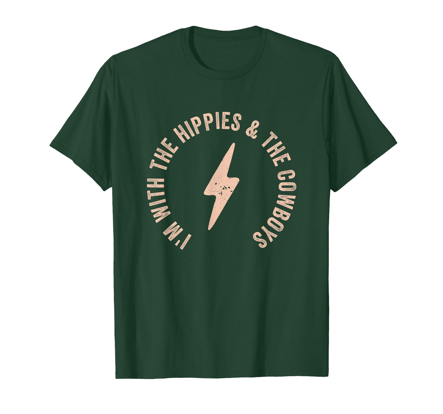 I'm With The Hippies And The Cowboys T-Shirt