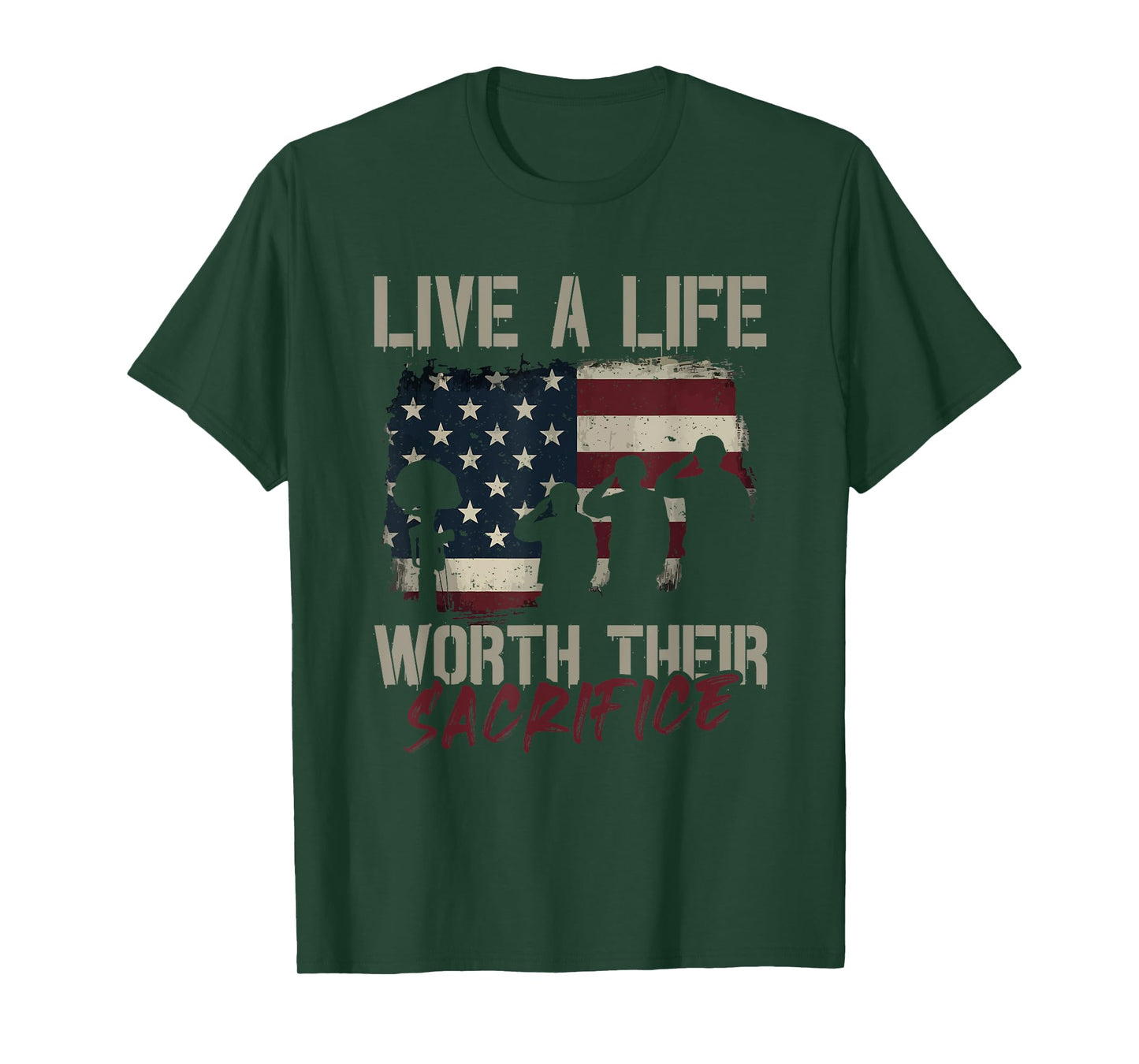 Live a Life Worth Her Sacrifice - Veterans Day T-Shirt