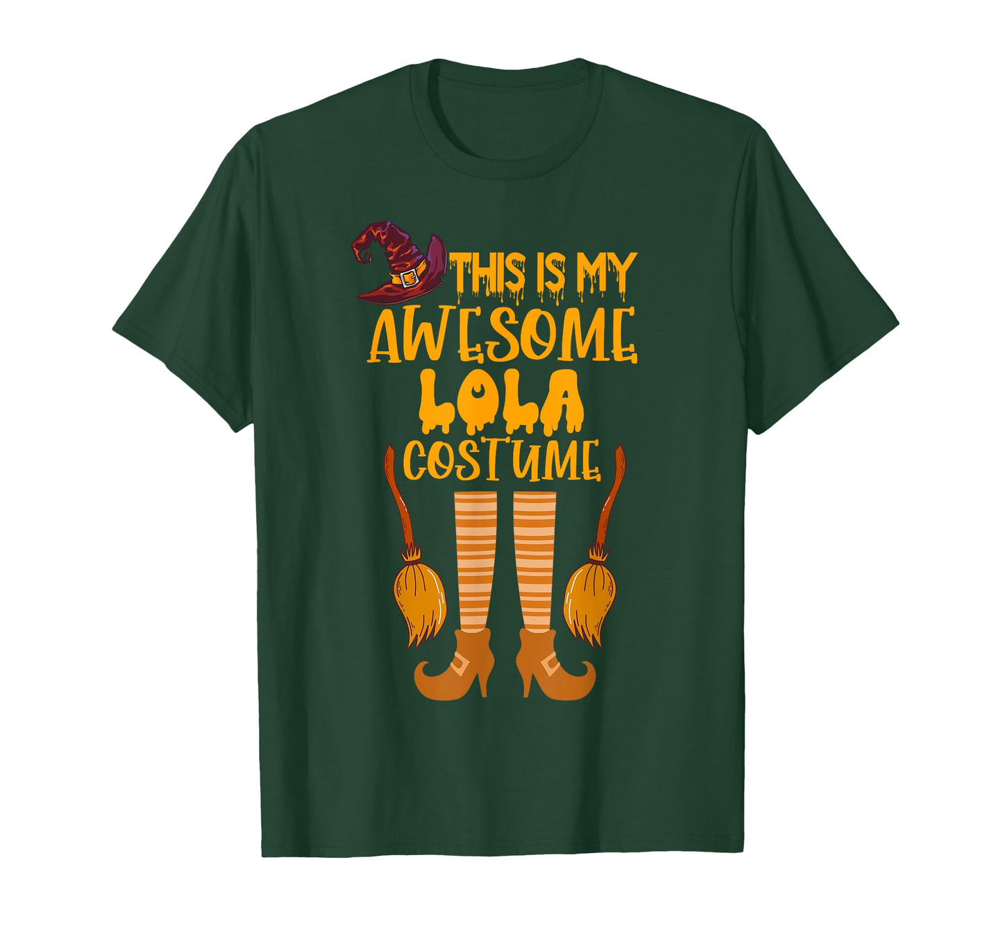 This is my Awesome Halloween Lola Costume Funny Grandma T-Shirt