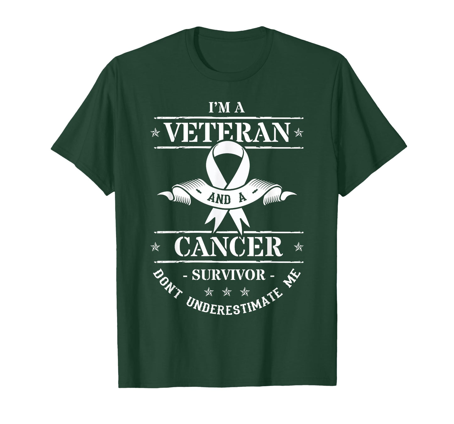 I'm A Veteran and A Cancer Survivor Don't Underestimate Me T-Shirt