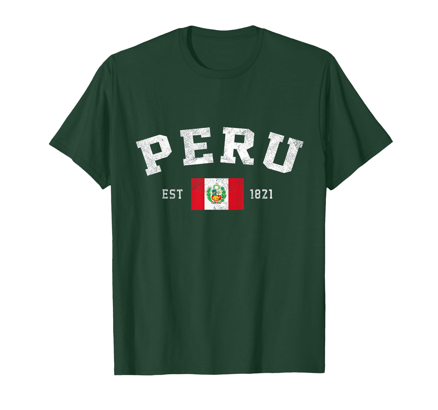 Peru Est. 1821 Peruvian Flag Independence Day T-Shirt