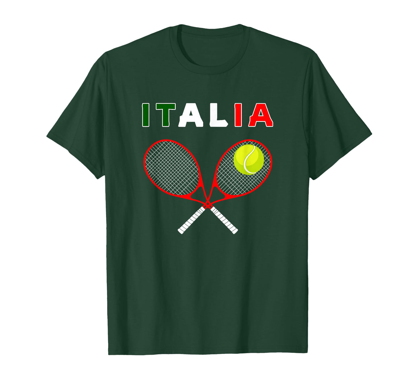 Italy Tennis Graphics / Country Italia Flag Pride T-Shirt