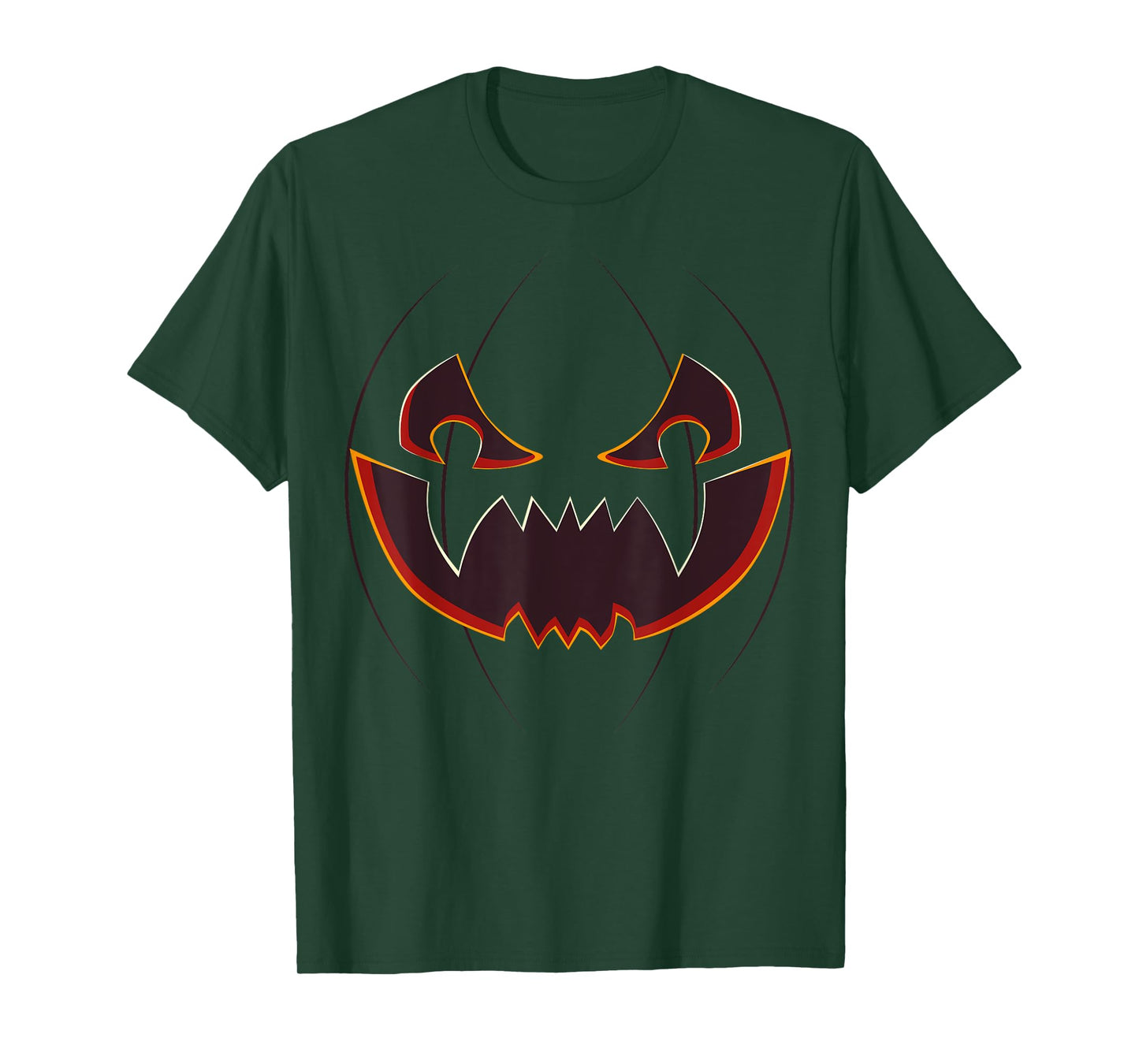 Jack O' Lantern Face Pumpkin Funny Halloween Costume T-Shirt