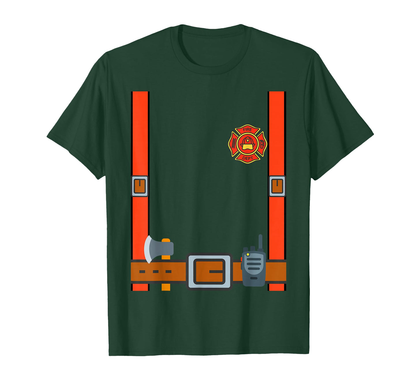Fun Fireman Halloween - Firefighter Cosplay Costume Dressup T-Shirt