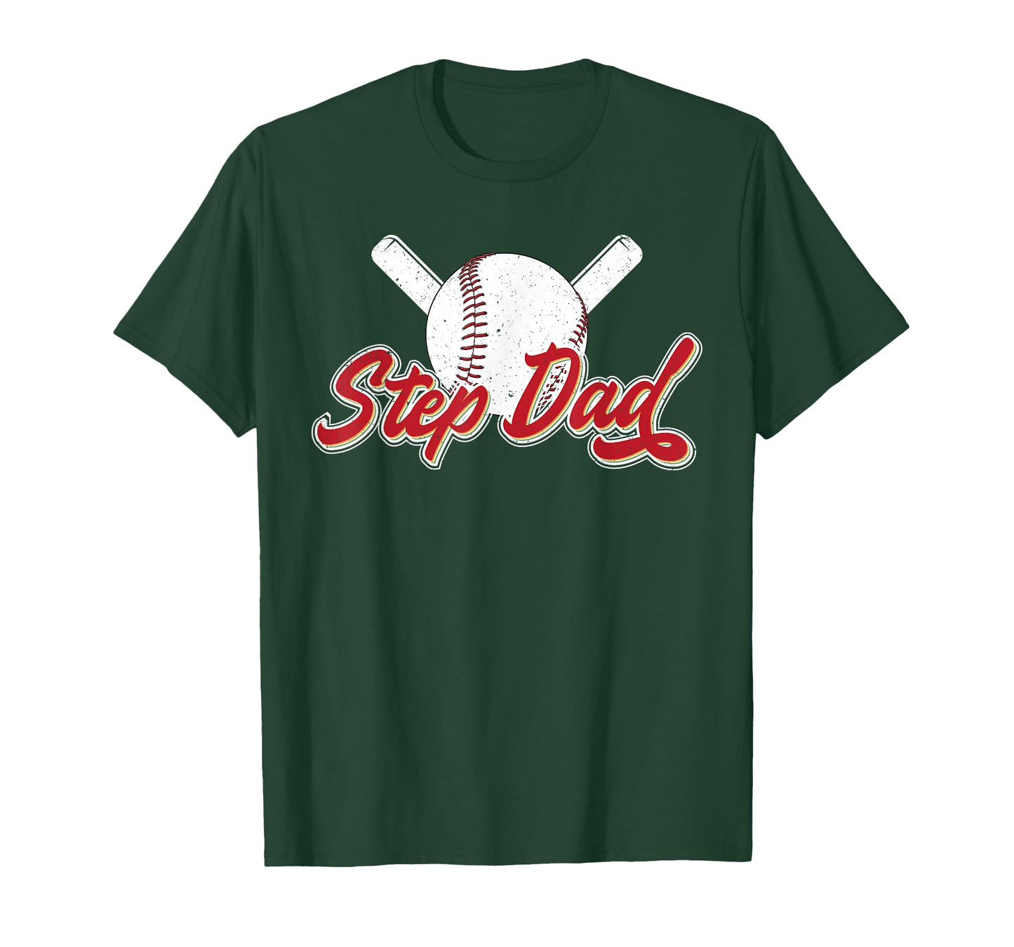 Baseball Step Dad Of A Baseball Player Stepfather T-Shirt