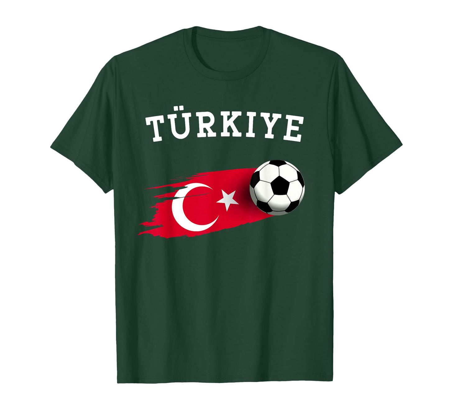 Turkish Flag Turkey Flag Turkish Soccer Turkish Football T-Shirt