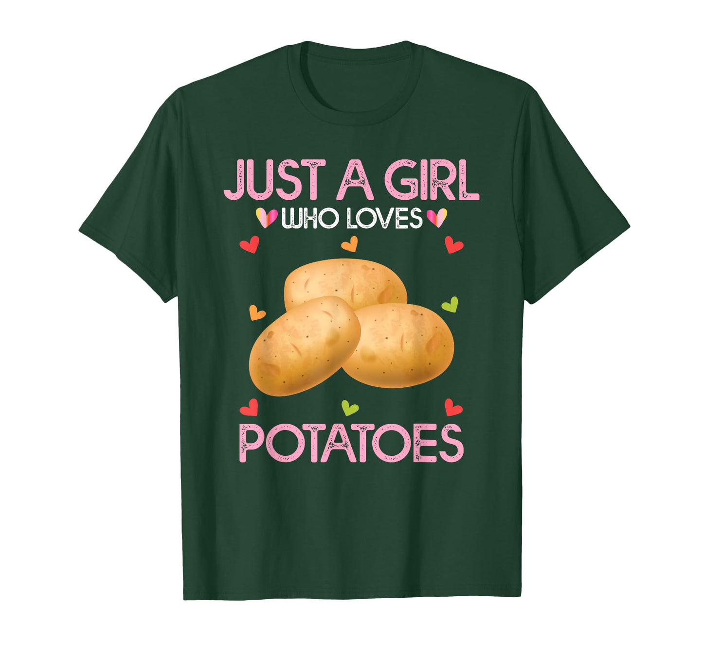 Potato Lover Women Gift Just A Girl Who Loves Potatoes T-Shirt