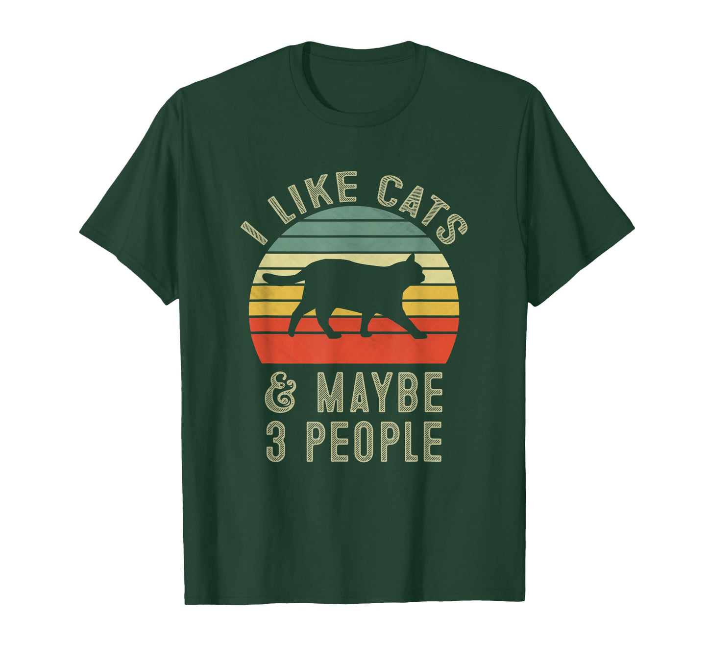 I Like Cats And Maybe 3 People Cat Lover Gifts T-Shirt