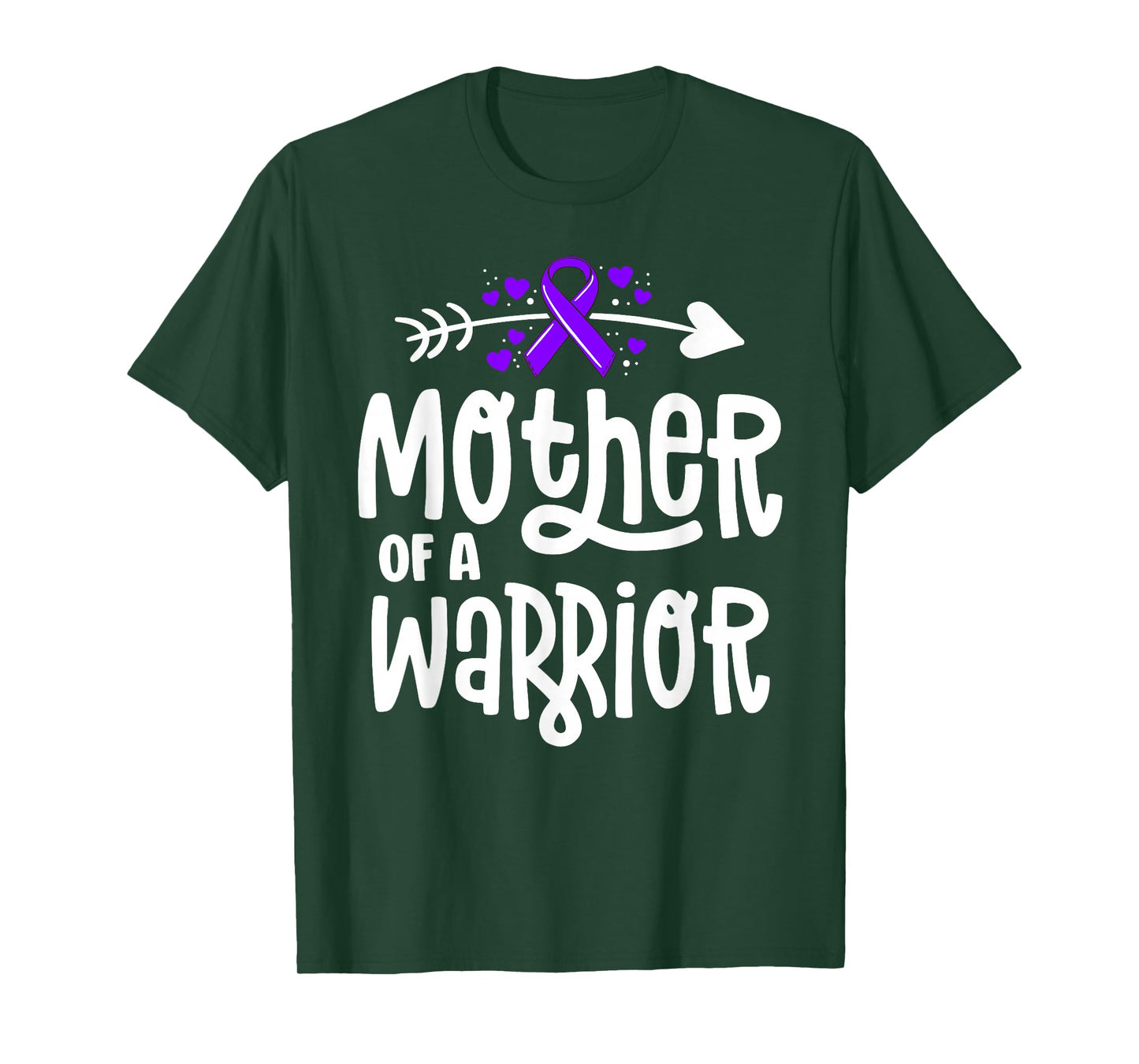 Mother Of A Warrior Hodgkins Lymphoma Cancer Family Support T-Shirt