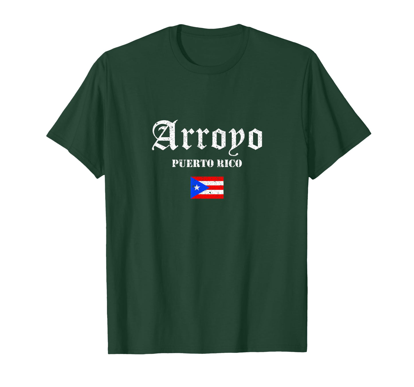 Vintage Arroyo Puerto Rico Flag Pride Home Root Travel T-Shirt