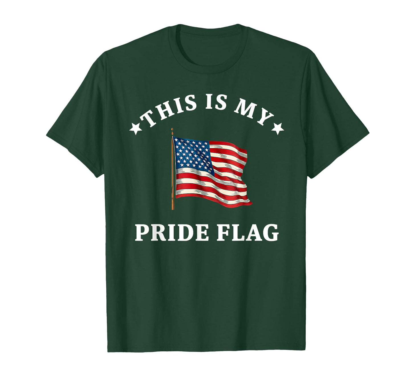 This Is My Pride Flag USA American 4th of July Patriotic T-Shirt