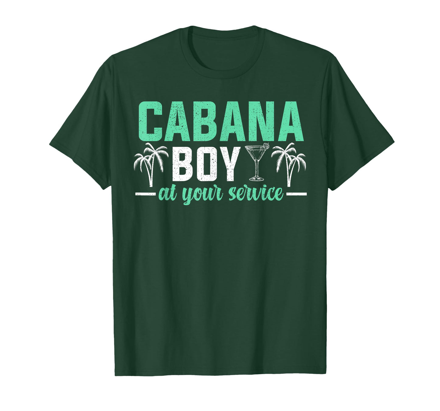 Cabana Boy At Your Services Funny Bartender T-Shirt