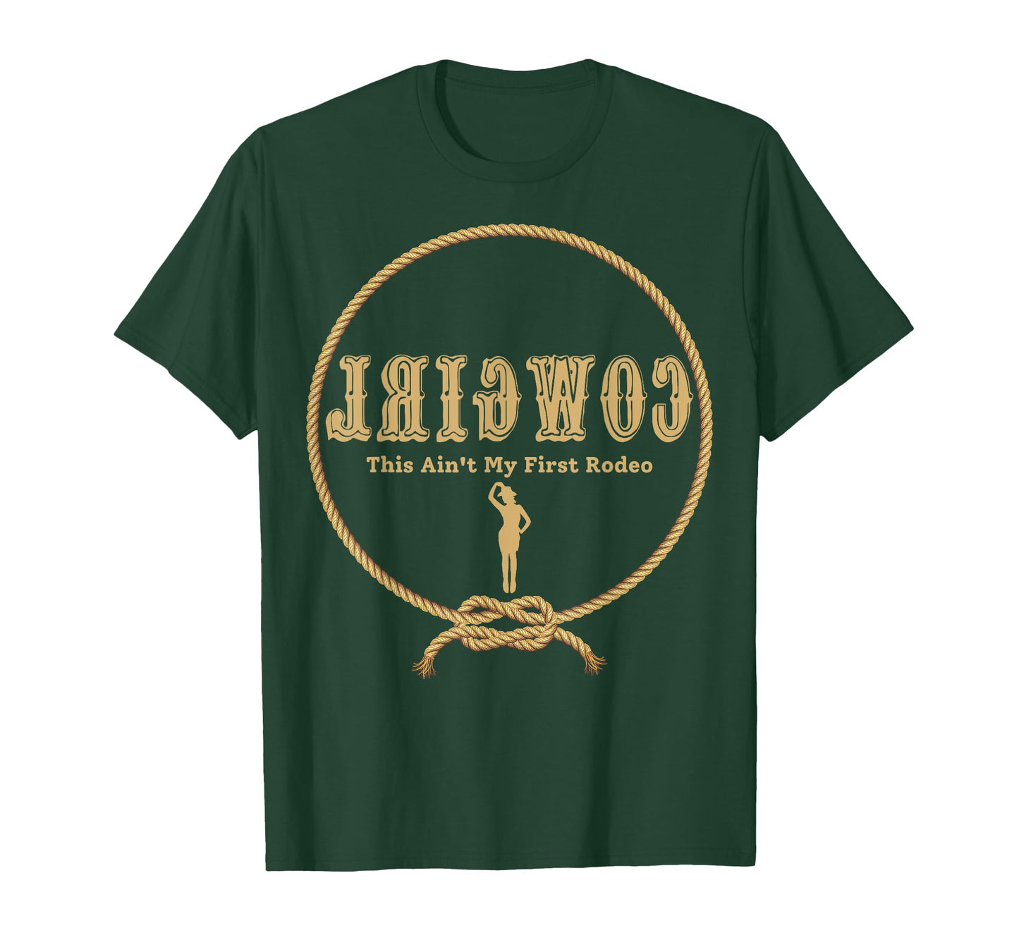 Rodeo Cowboys Cowgirls Apparel Reverse Cowgirl Funny Cowgirl T-Shirt