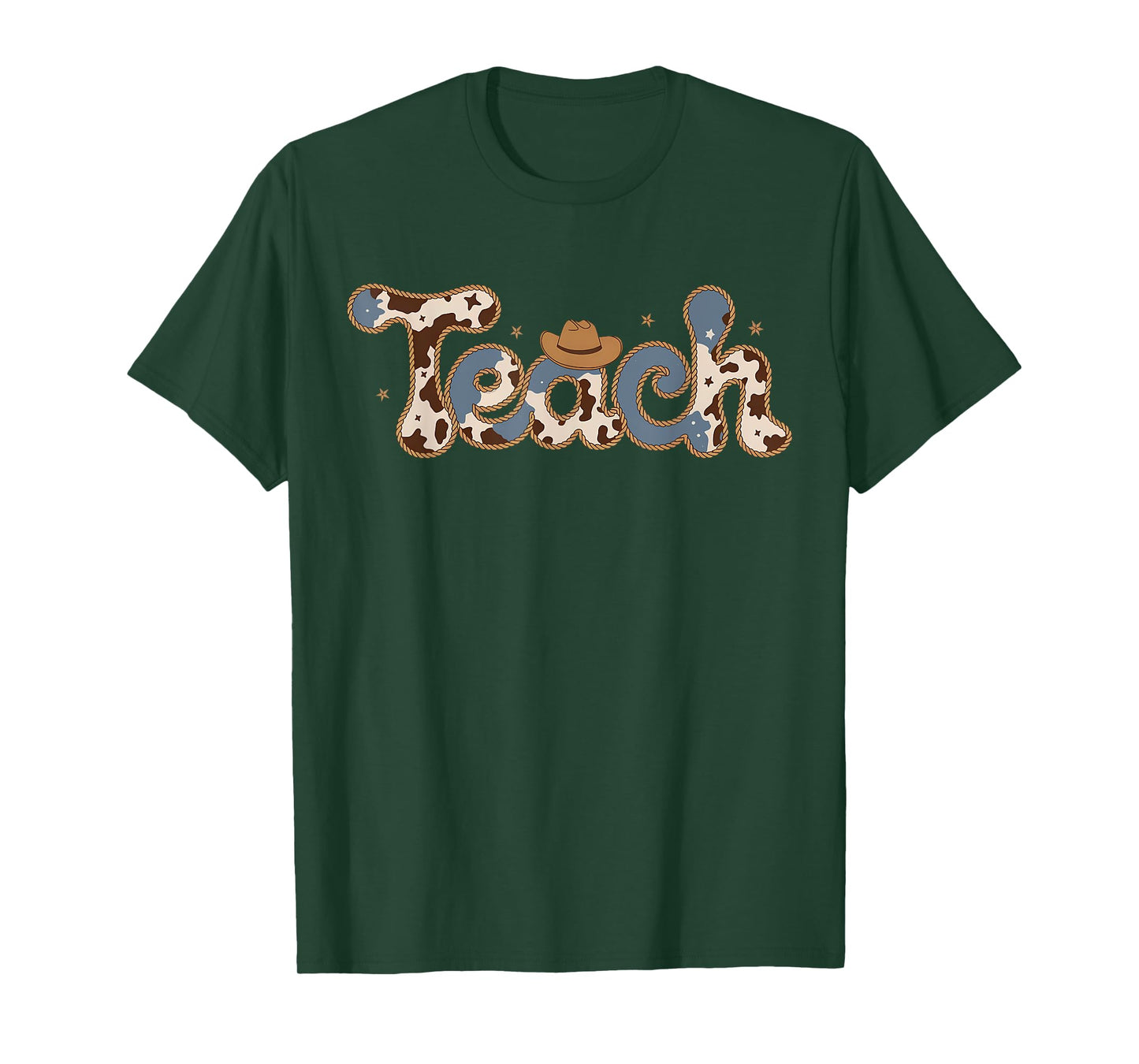 Retro Teacher Western Country Cowboy Cowgirl Back To School T-Shirt