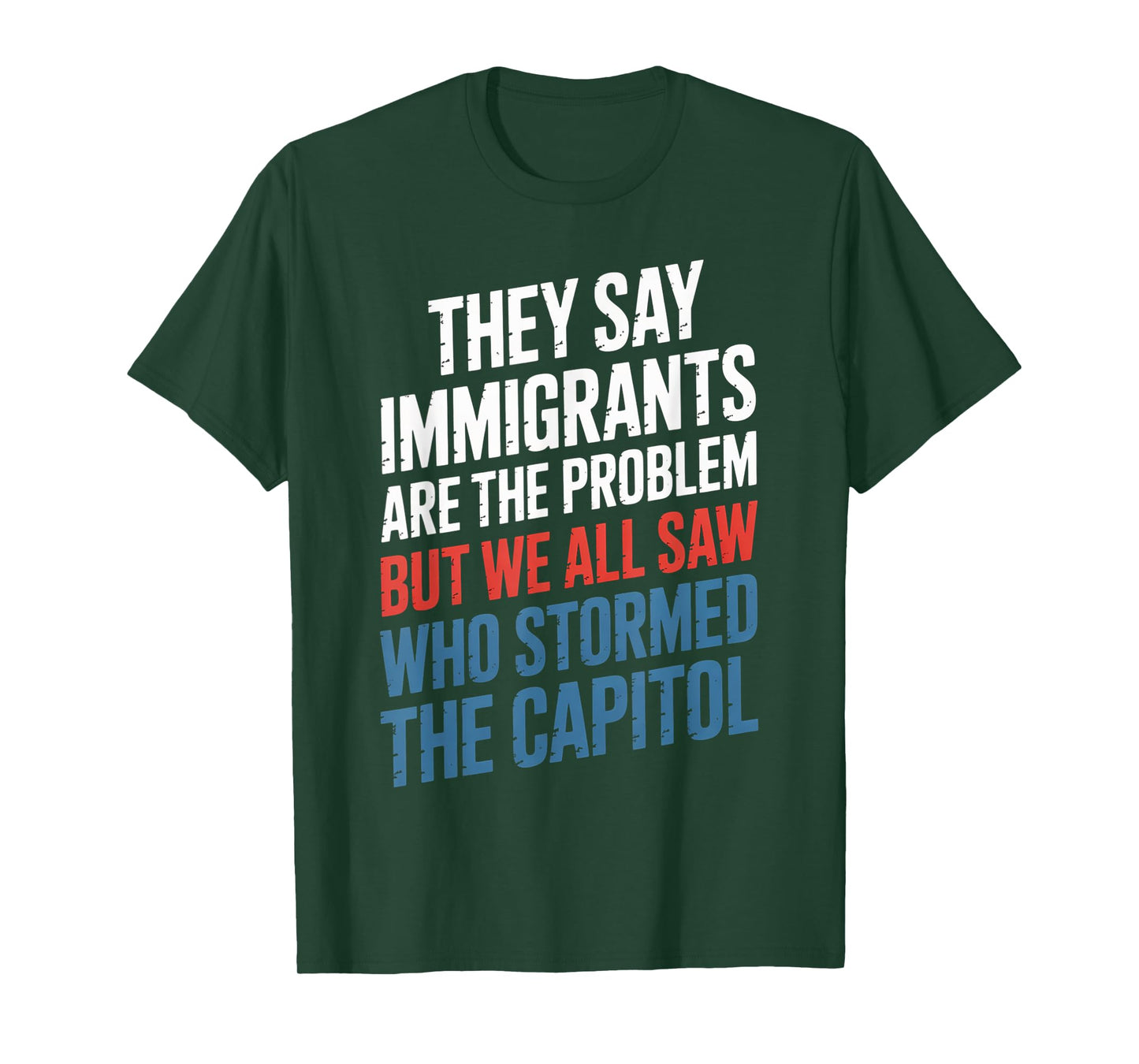 They Say Immigrants Are The Problem But We All Saw Stormed T-Shirt